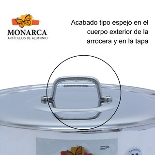 Foto 5 | Arrocera Monarca Triple Fuerte color Plata de Aluminio No. 28