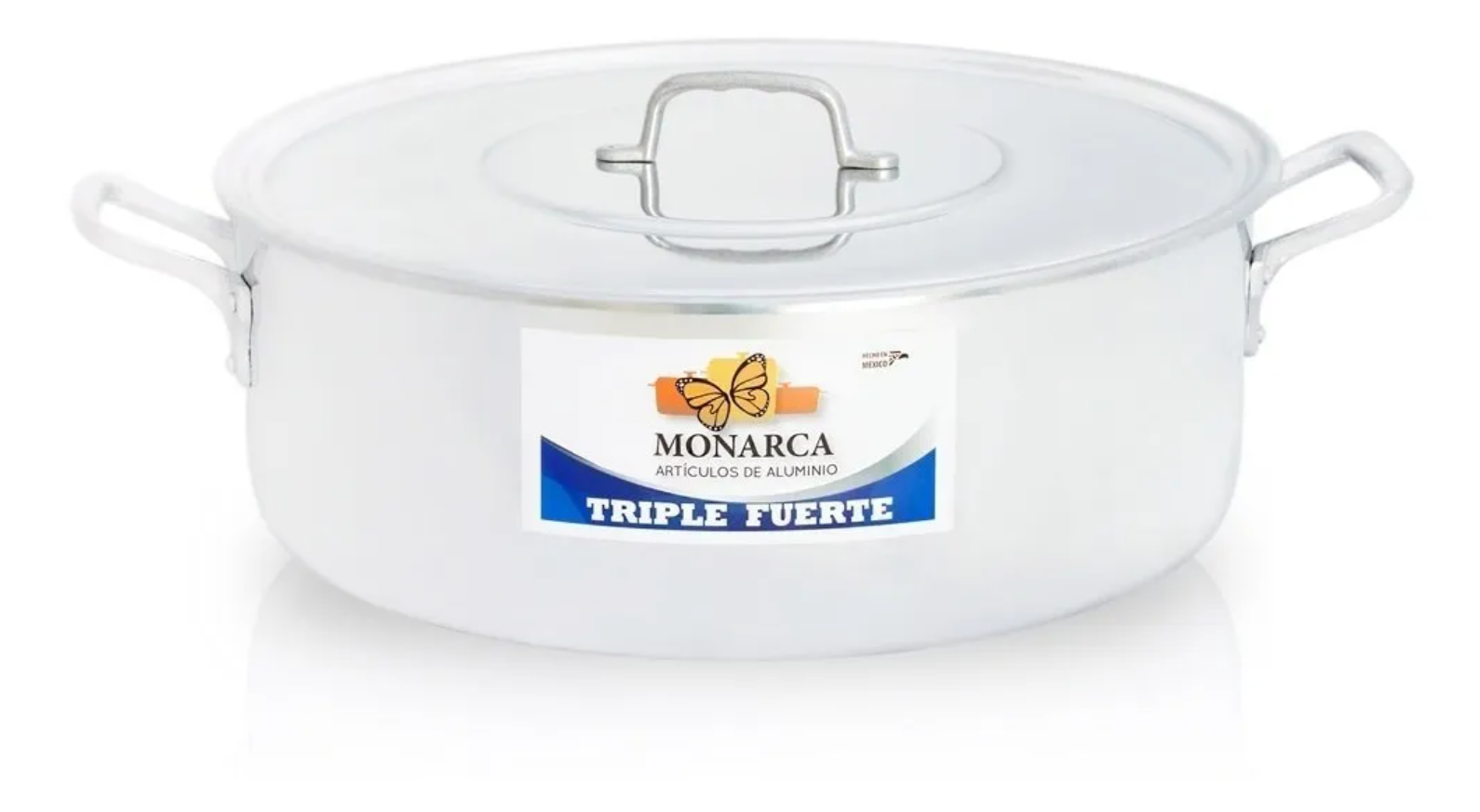 Arrocera Monarca Triple Fuerte color Plata de Aluminio  No. 50