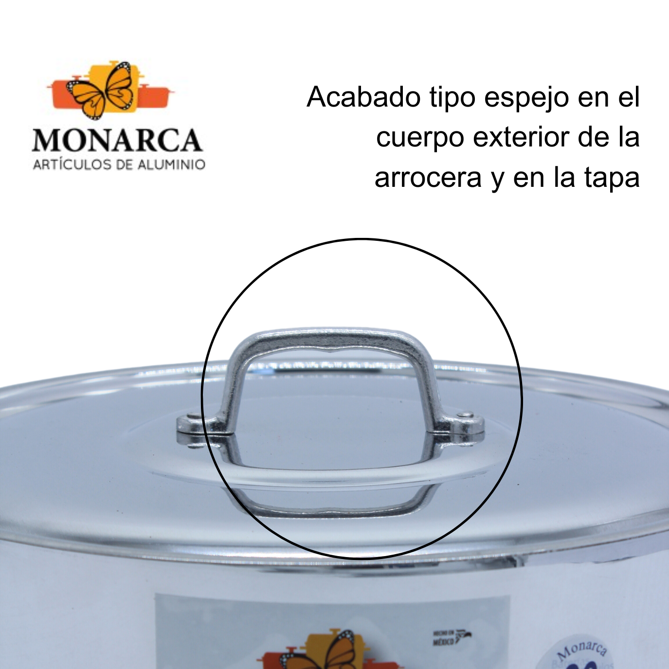 Foto 4 | Arrocera Monarca Triple Fuerte color Plata de Aluminio No. 24