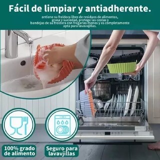 Foto 3 | 2 Piezas de Silicona Belug con Revestimiento para Freidora