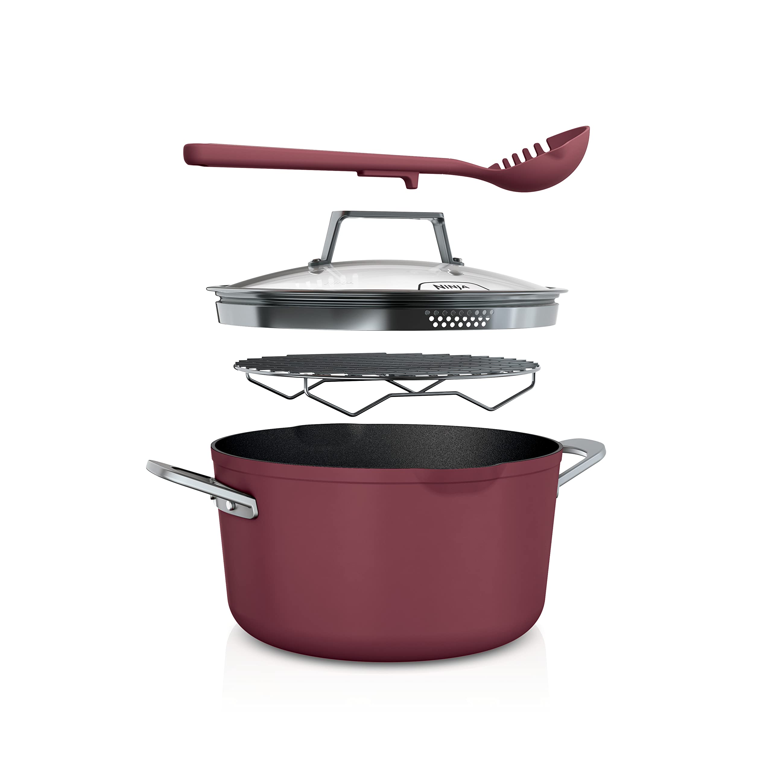 Foto 2 pulgar | Olla Cookware Ninja Cw202rd Foodi Neverstick Possible de 7 Litros - Venta Internacional