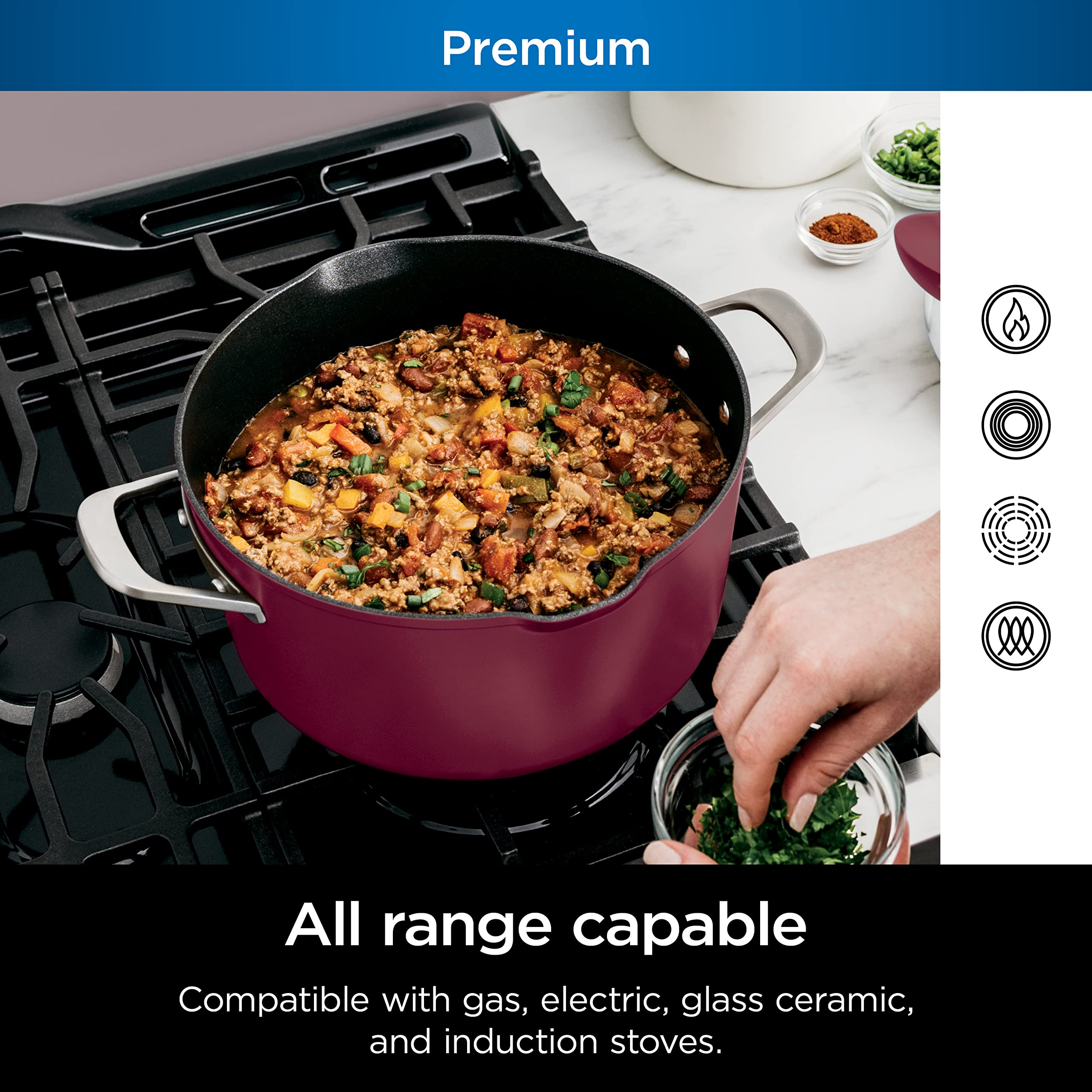 Foto 4 pulgar | Olla Cookware Ninja Cw202rd Foodi Neverstick Possible de 7 Litros - Venta Internacional