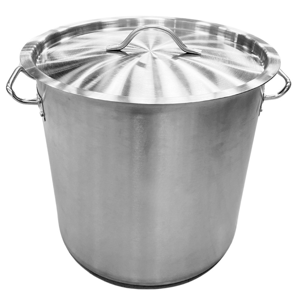 Olla de Acero Inoxidable Moven Plateada con Tapa 50 L