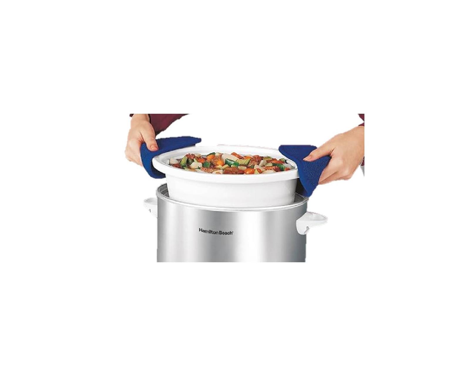 Foto 4 pulgar | Olla de Cocción Lenta Hamilton Beach Acero Inox 33140G Gris 3.79L