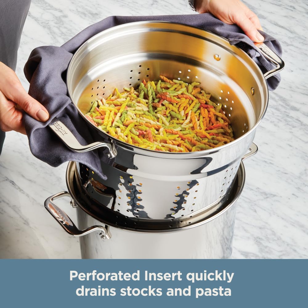 Foto 3 pulgar | Stockpot All-clad Specialty De Acero Inoxidable De 8 Litros Con Colador - Venta Internacional.