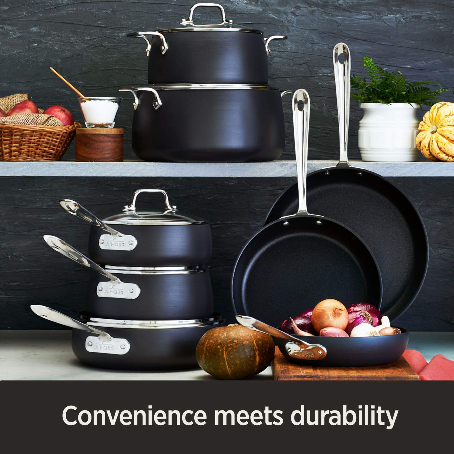 Foto 4 pulgar | Stockpot All-clad Ha1, Antiadherente Anodizado Duro, 8 Cuartos De Galón, Negro - Venta Internacional.