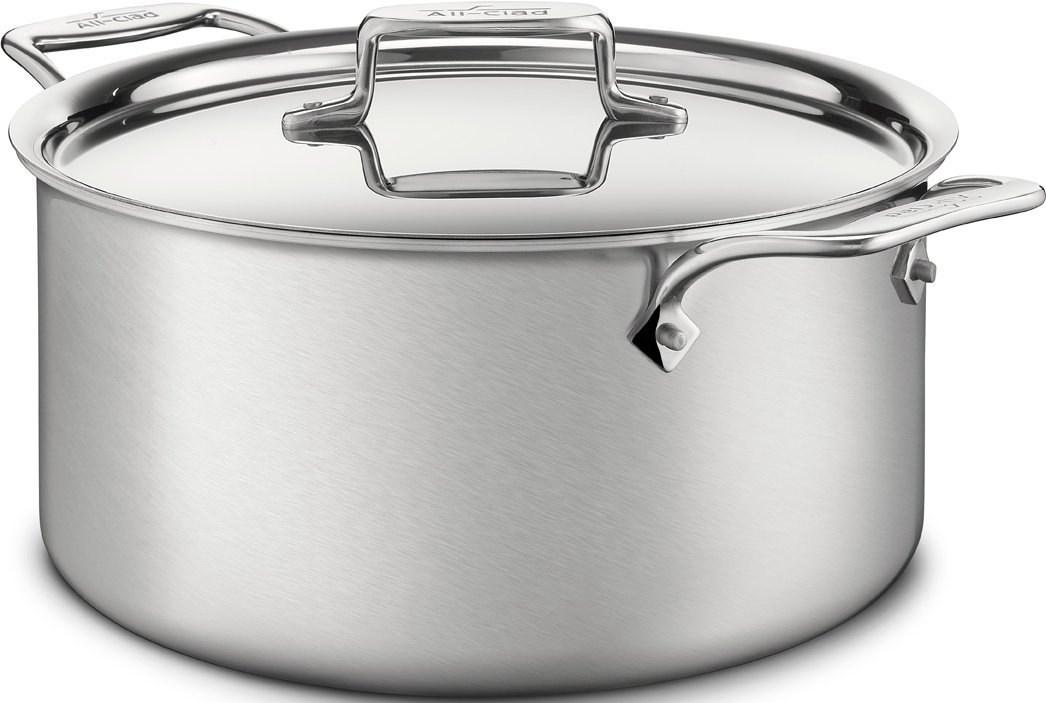 Stockpot All-clad D5 De Acero Inoxidable Cepillado De 5 Capas, 8 Litros - Venta Internacional.