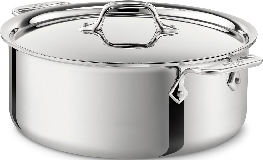 Foto 2 pulgar | Stockpot All-clad D3 De Acero Inoxidable De 3 Capas, 6 Litros, Con Tapa Cepillada - Venta Internacional.