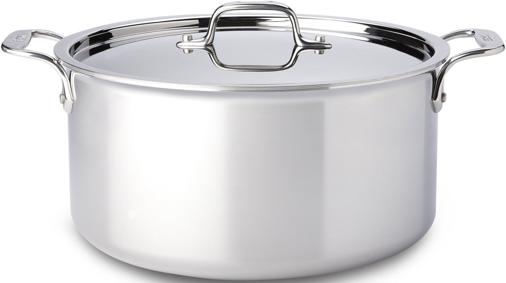 Inducción Stockpot All-clad D3 De 3 Capas De Acero Inoxidable De 8 Litros - Venta Internacional.