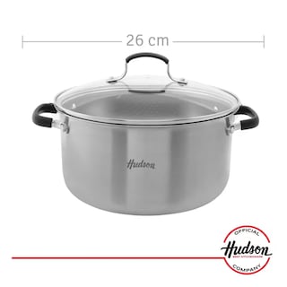 Foto 2 | Olla 26cm Acero Inoxidable Hudson Asas Y Tapa Antiadherente