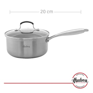 Foto 2 | Olla 20cm Acero Inoxidable Hudson Mango Y Tapa Antiadherente