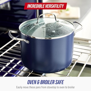 Foto 2 | Stockpot Blue Diamond 8l Con Tapa De Cerámica Antiadherente Azul - Venta Internacional.