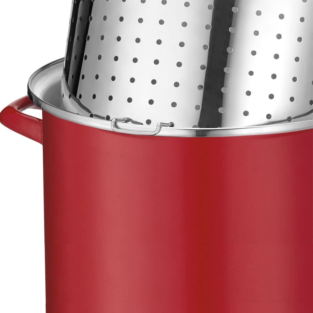 Foto 4 pulgar | Olla Stockpot Cuisinart Eos126-28r Chef's Classic Steel 12 L Roja - Venta Internacional.