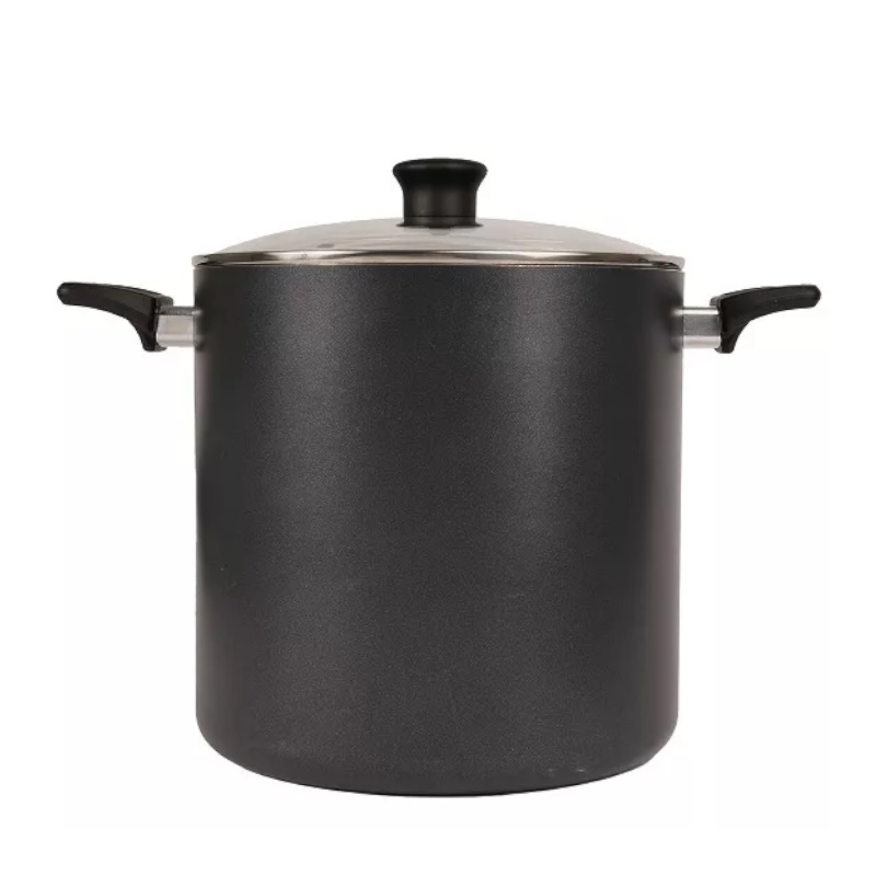 Olla Alta Pozolera Aluminio C/tapa 26 Cm Antiadherente 12 L Tefal