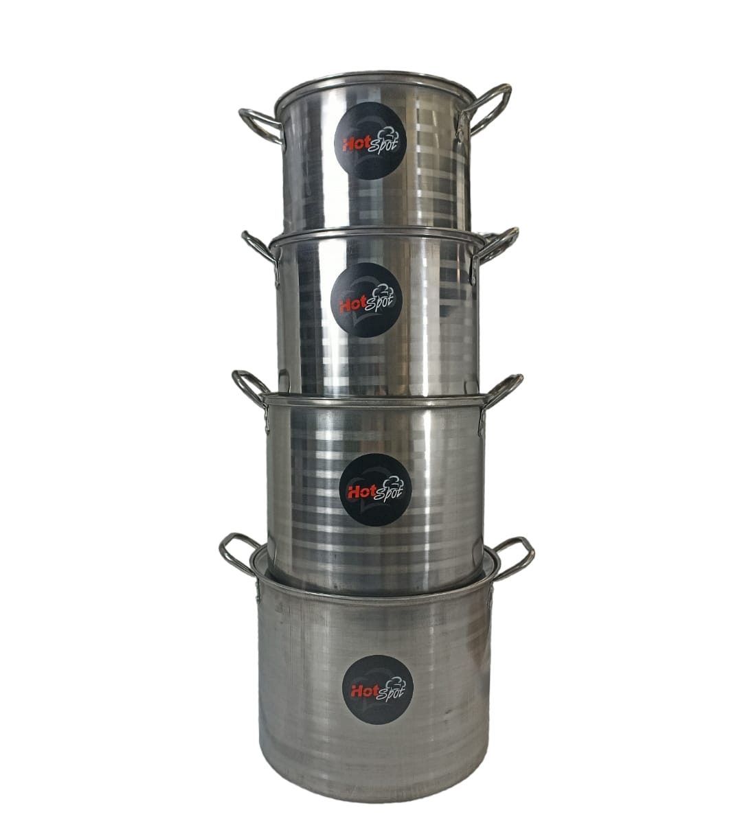 Foto 4 pulgar | 4 Ollas Stock Pot con Tapa Cristal de Acero Inoxidable Z467