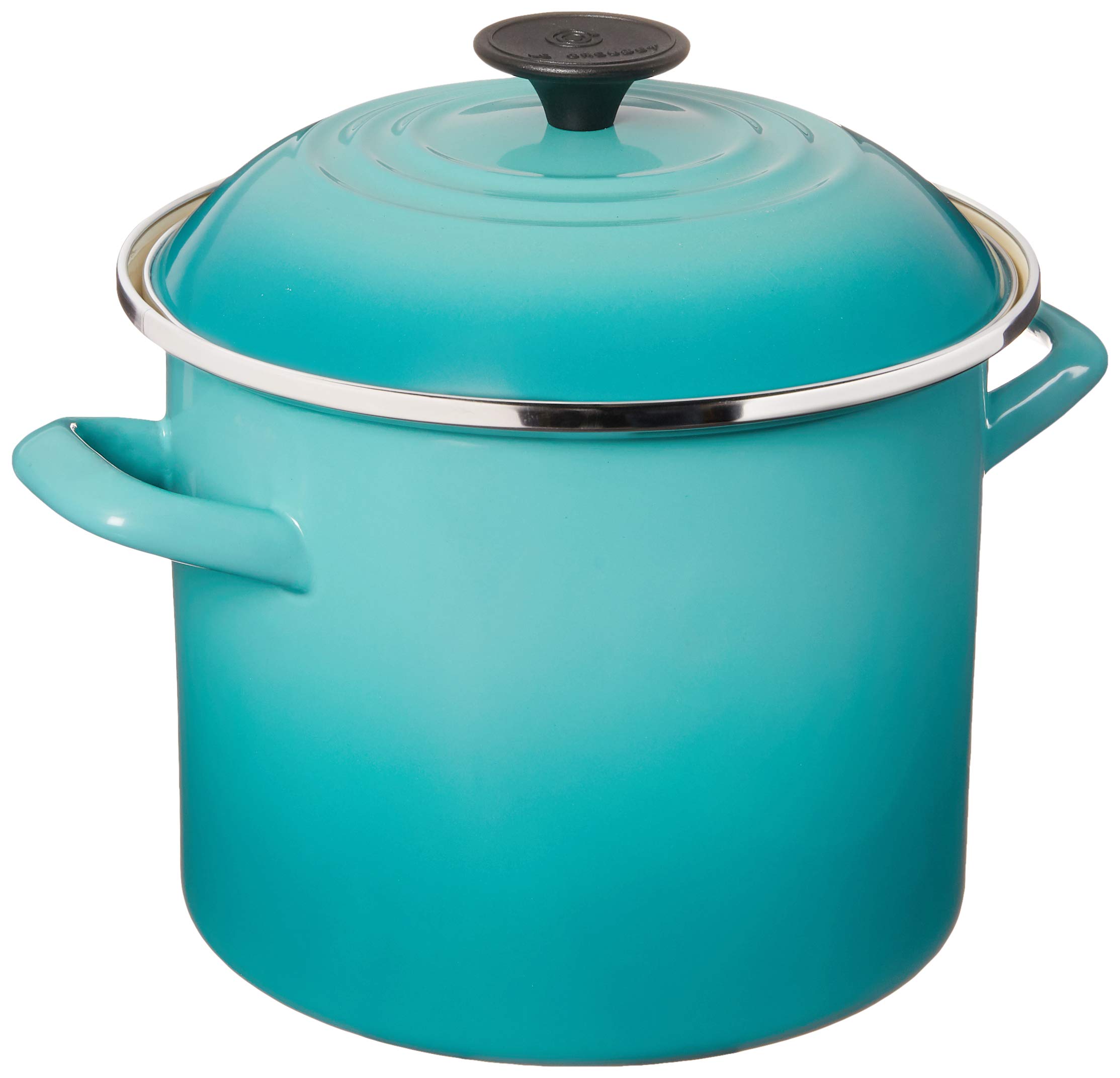 Foto 2 pulgar | Stockpot Le Creuset, Esmalte Sobre Acero, 6 Litros, Azul Caribeño - Venta Internacional.