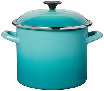 Foto 2 | Stockpot Le Creuset, Esmalte Sobre Acero, 6 Litros, Azul Caribeño - Venta Internacional.