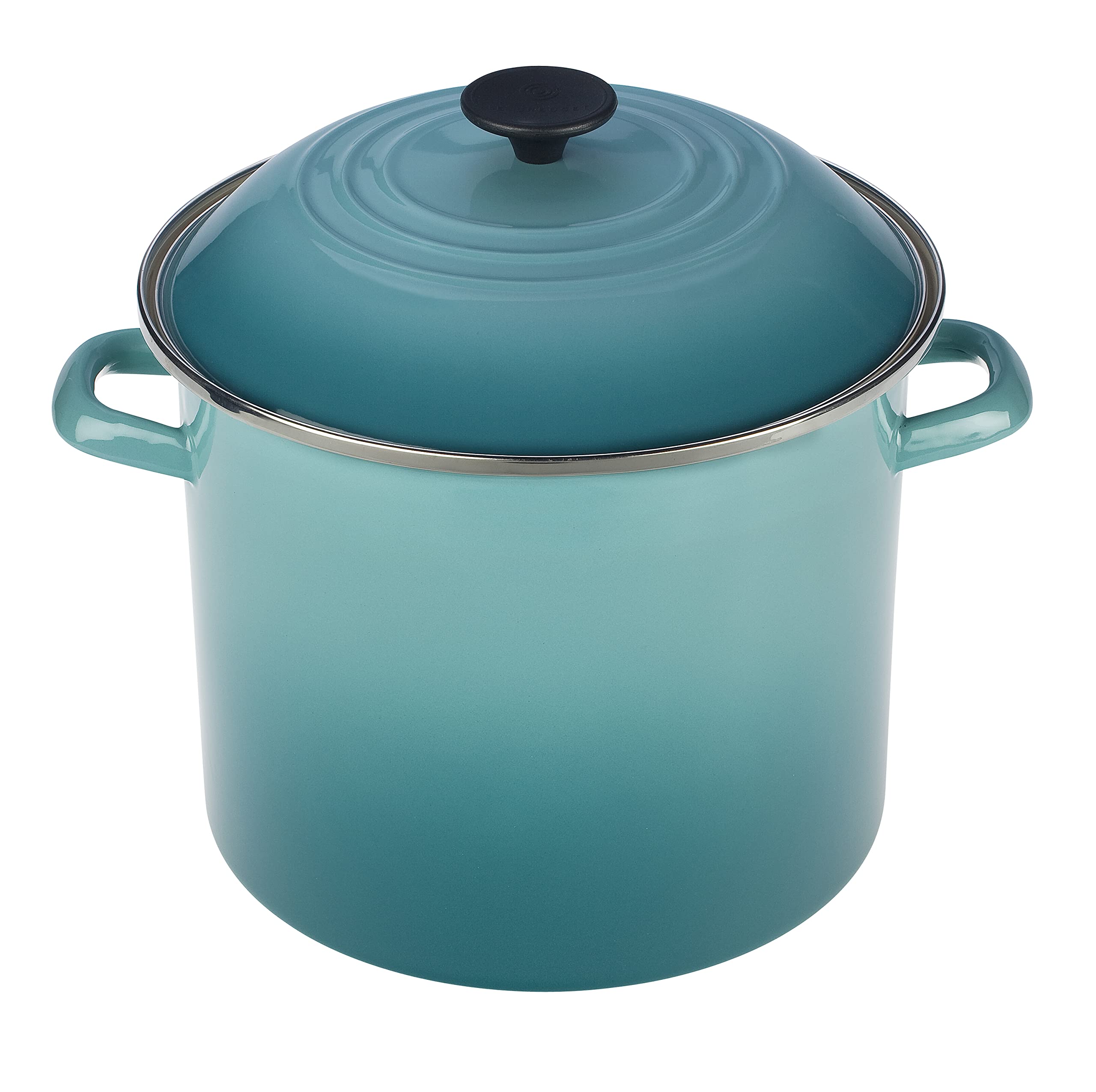 Foto 2 pulgar | Stockpot Le Creuset, Esmalte Sobre Acero, 8 Litros, Azul Caribeño - Venta Internacional.