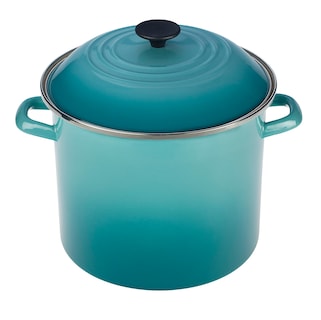 Foto 1 | Stockpot Le Creuset, Esmalte Sobre Acero, 8 Litros, Azul Caribeño - Venta Internacional.