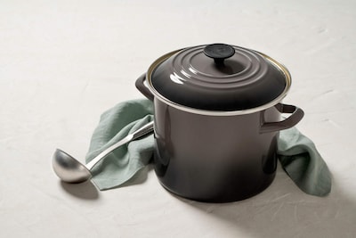 Foto 2 | Oyster Stockpot Le Creuset Esmaltado Sobre Acero, 8 Litros - Venta Internacional.