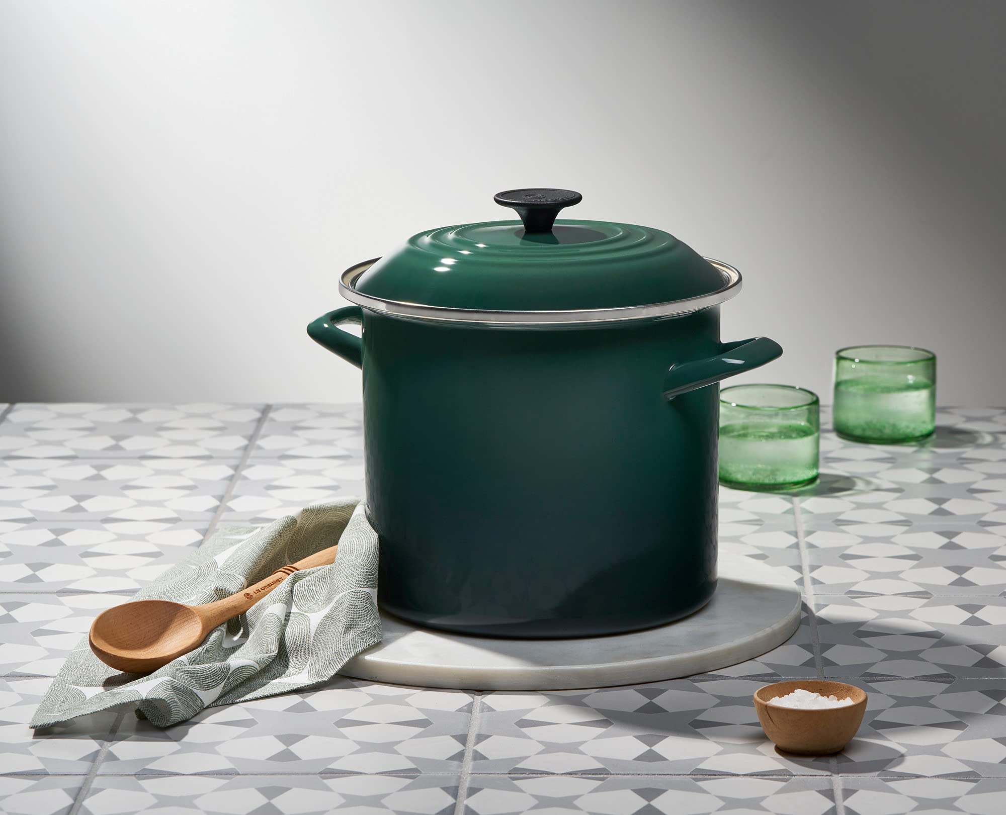 Foto 5 pulgar | Stockpot Le Creuset, Esmalte Sobre Acero, 8 Litros, Color Alcacauta - Venta Internacional.