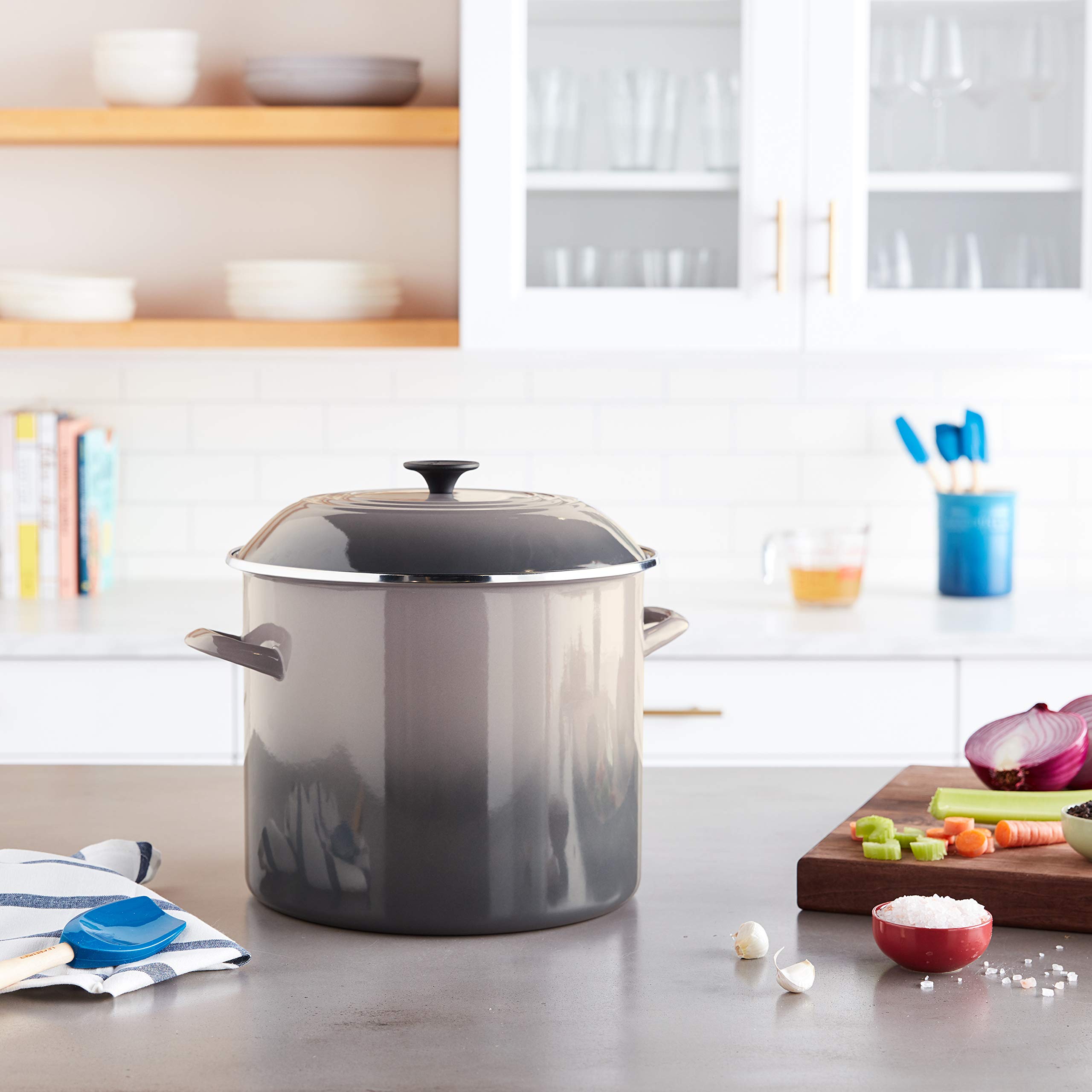 Foto 2 | Oyster Stockpot Le Creuset Esmaltado Sobre Acero De 16 Litros - Venta Internacional.