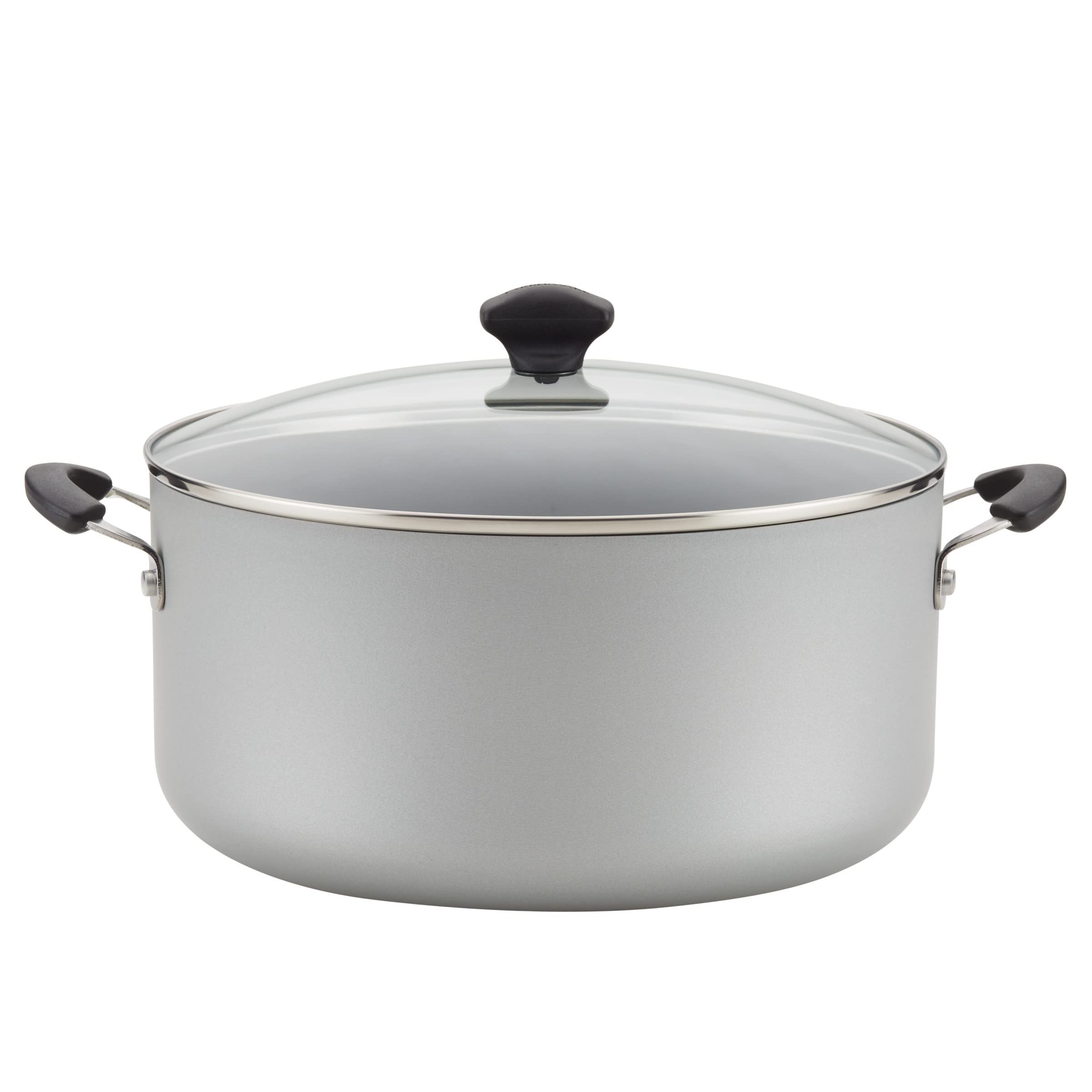 Foto 2 pulgar | Antiadherente Stockpot Farberware Con Tapa, 10.5 Cuartos De Galón, Plata - Venta Internacional.
