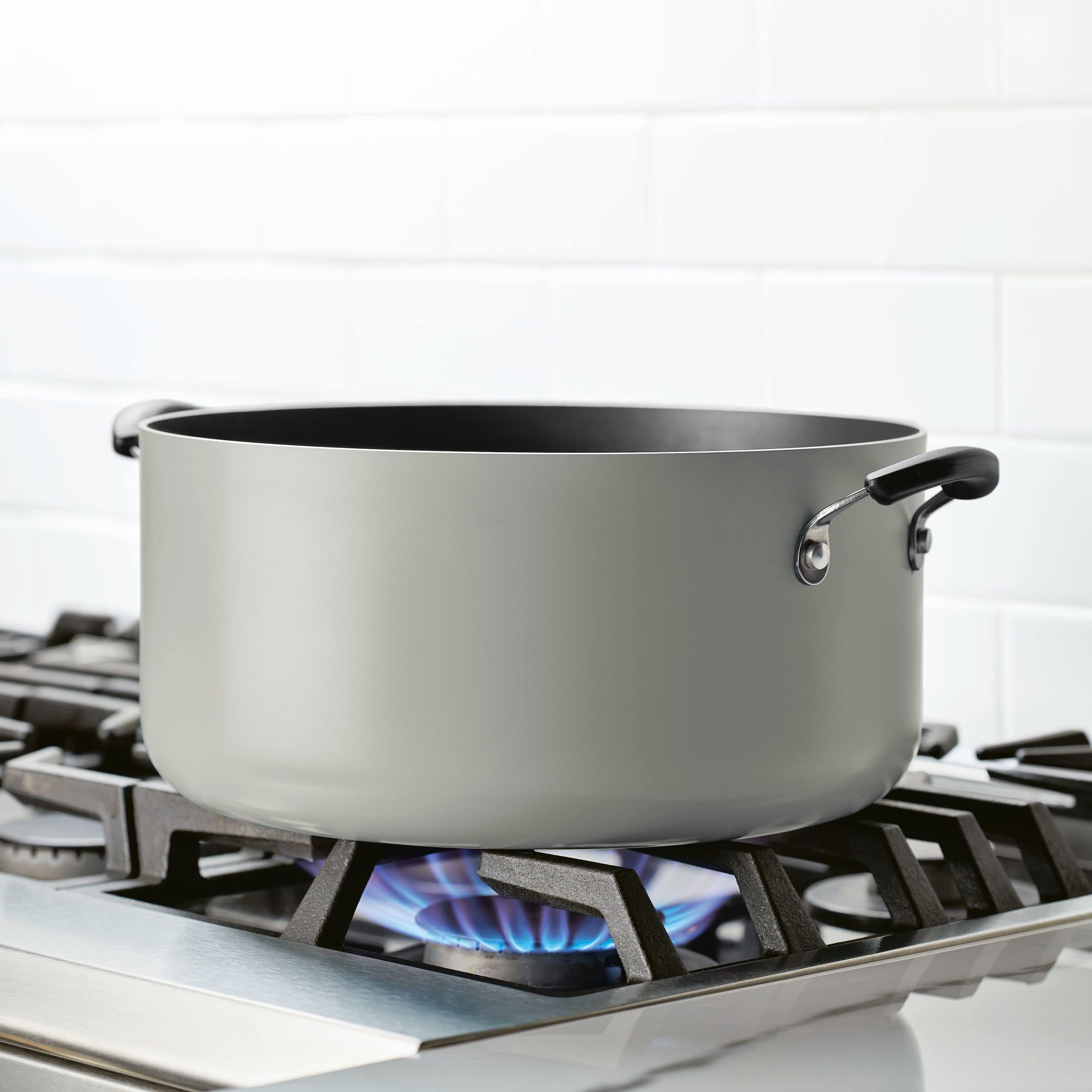 Foto 5 pulgar | Antiadherente Stockpot Farberware Con Tapa, 10.5 Cuartos De Galón, Plata - Venta Internacional.