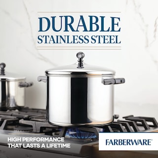 Foto 5 | Stockpot Farberware Classic De Acero Inoxidable De 8 Litros Con Tapa Plateada - Venta Internacional.