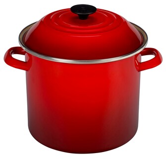 Foto 1 | Stockpot Le Creuset Esmaltado Sobre Acero, 10 L, Color Cereza - Venta Internacional.