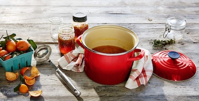 Foto 4 | Stockpot Le Creuset Esmaltado Sobre Acero, 10 L, Color Cereza - Venta Internacional.