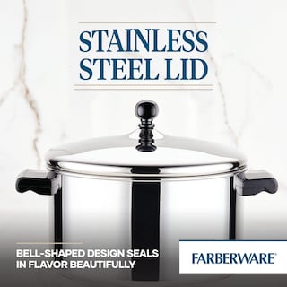 Foto 5 | Stockpot Farberware Classic De Acero Inoxidable De 6 Litros Con Tapa Plateada - Venta Internacional.