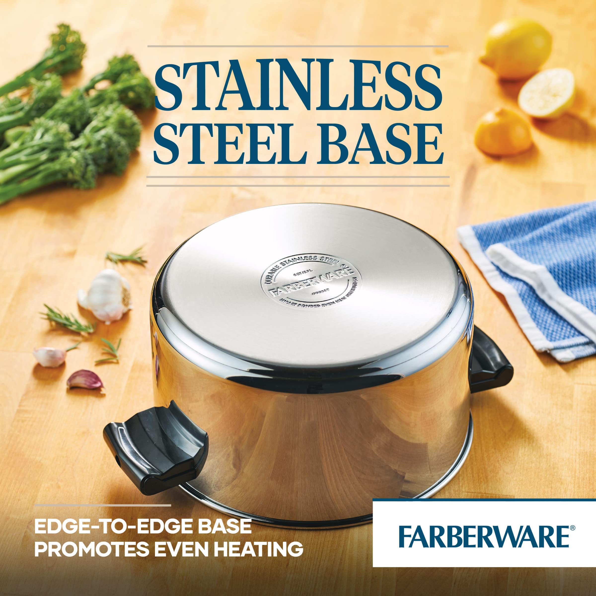 Foto 7 pulgar | Stockpot Farberware Classic De Acero Inoxidable De 6 Litros Con Tapa Plateada - Venta Internacional.