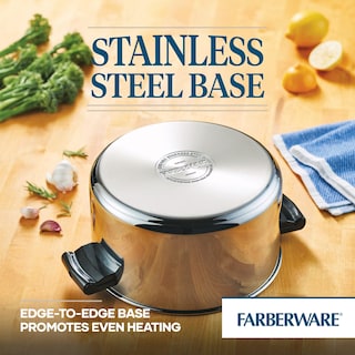 Foto 6 | Stockpot Farberware Classic De Acero Inoxidable De 6 Litros Con Tapa Plateada - Venta Internacional.