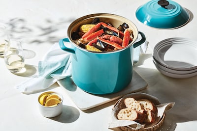Foto 4 | Stockpot Le Creuset Esmaltado Sobre Acero, 10 L, Verde Oliva - Venta Internacional.
