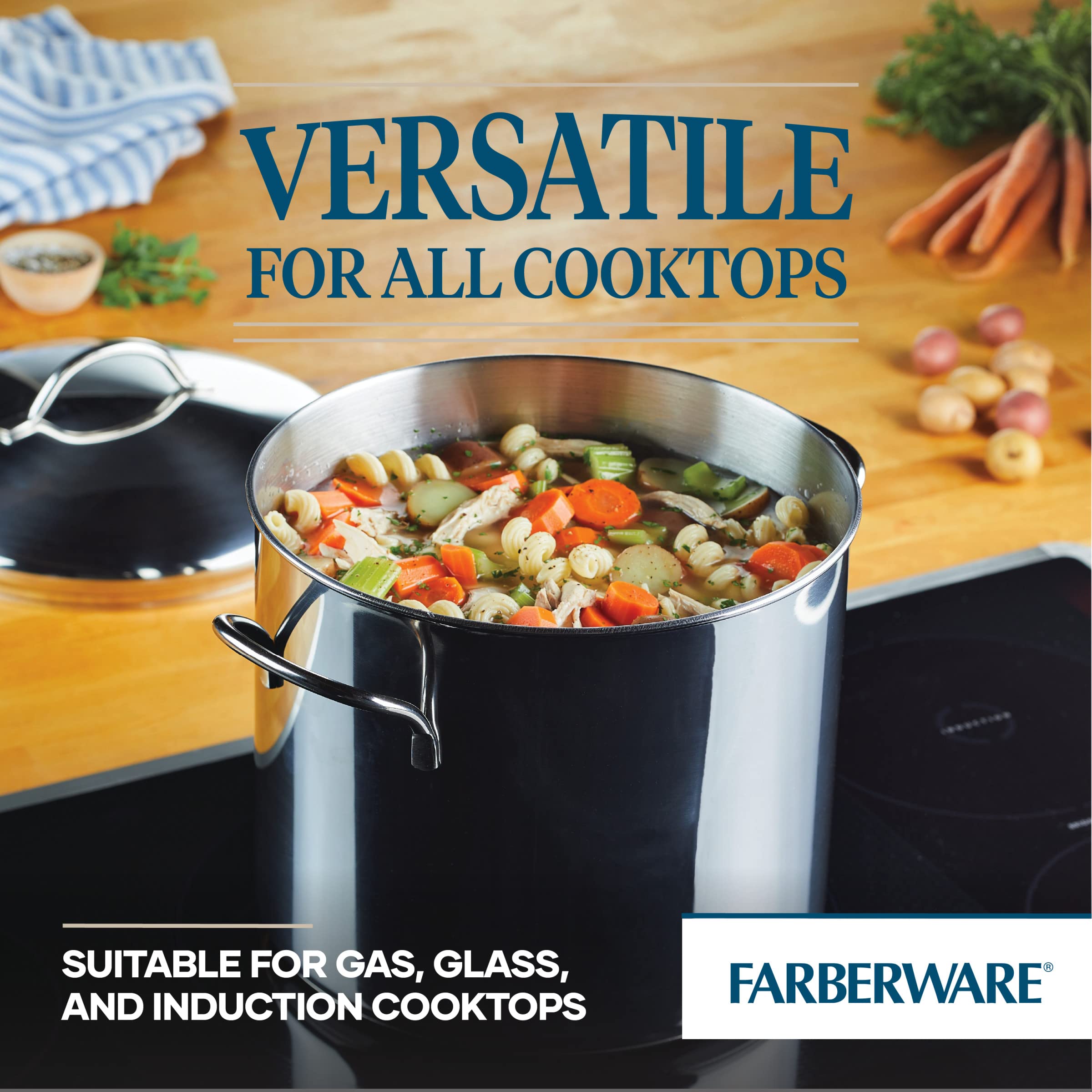 Foto 4 pulgar | Olla Farberware Classic De Acero Inoxidable De 12 Litros Con Tapa - Venta Internacional.