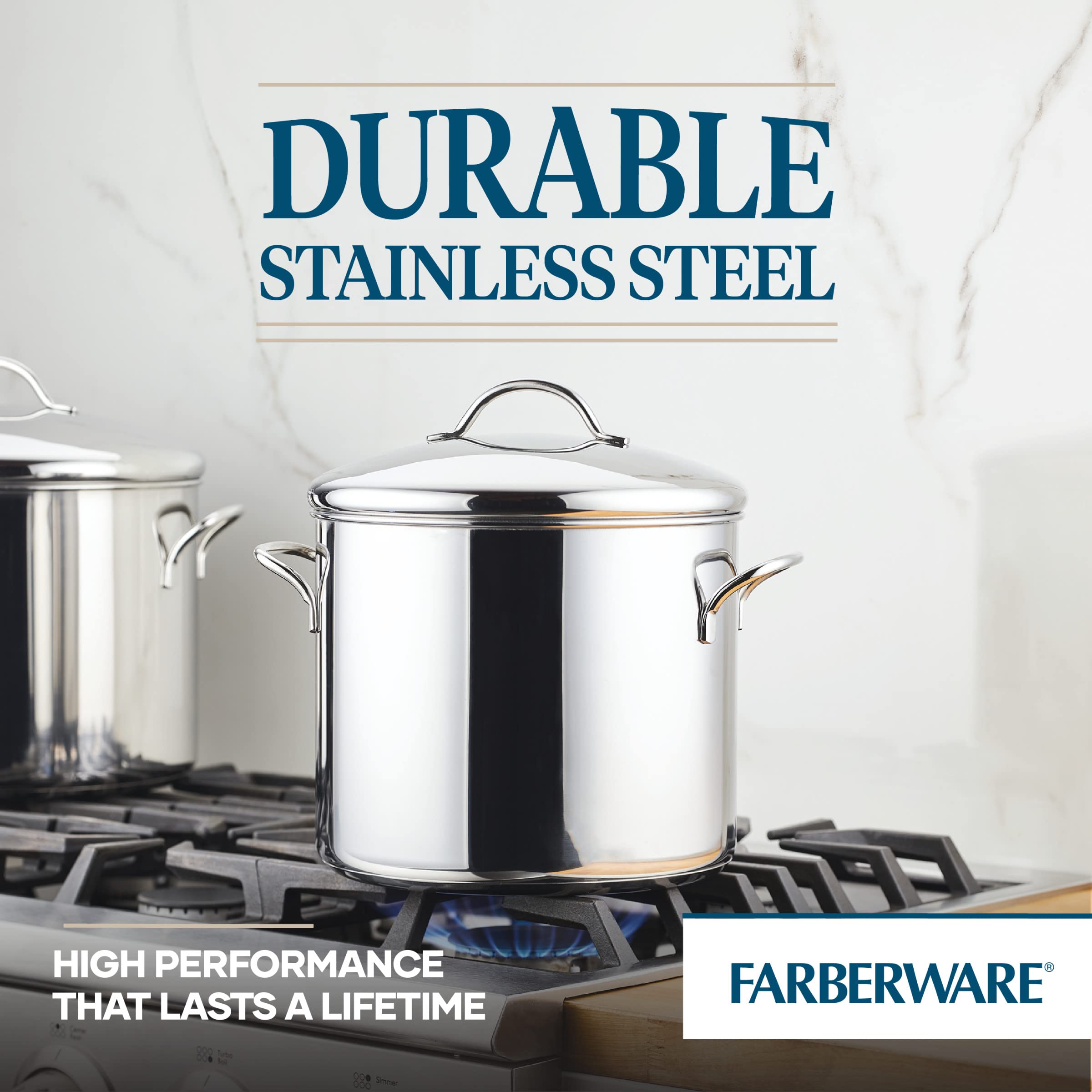 Foto 5 pulgar | Olla Farberware Classic De Acero Inoxidable De 12 Litros Con Tapa - Venta Internacional.