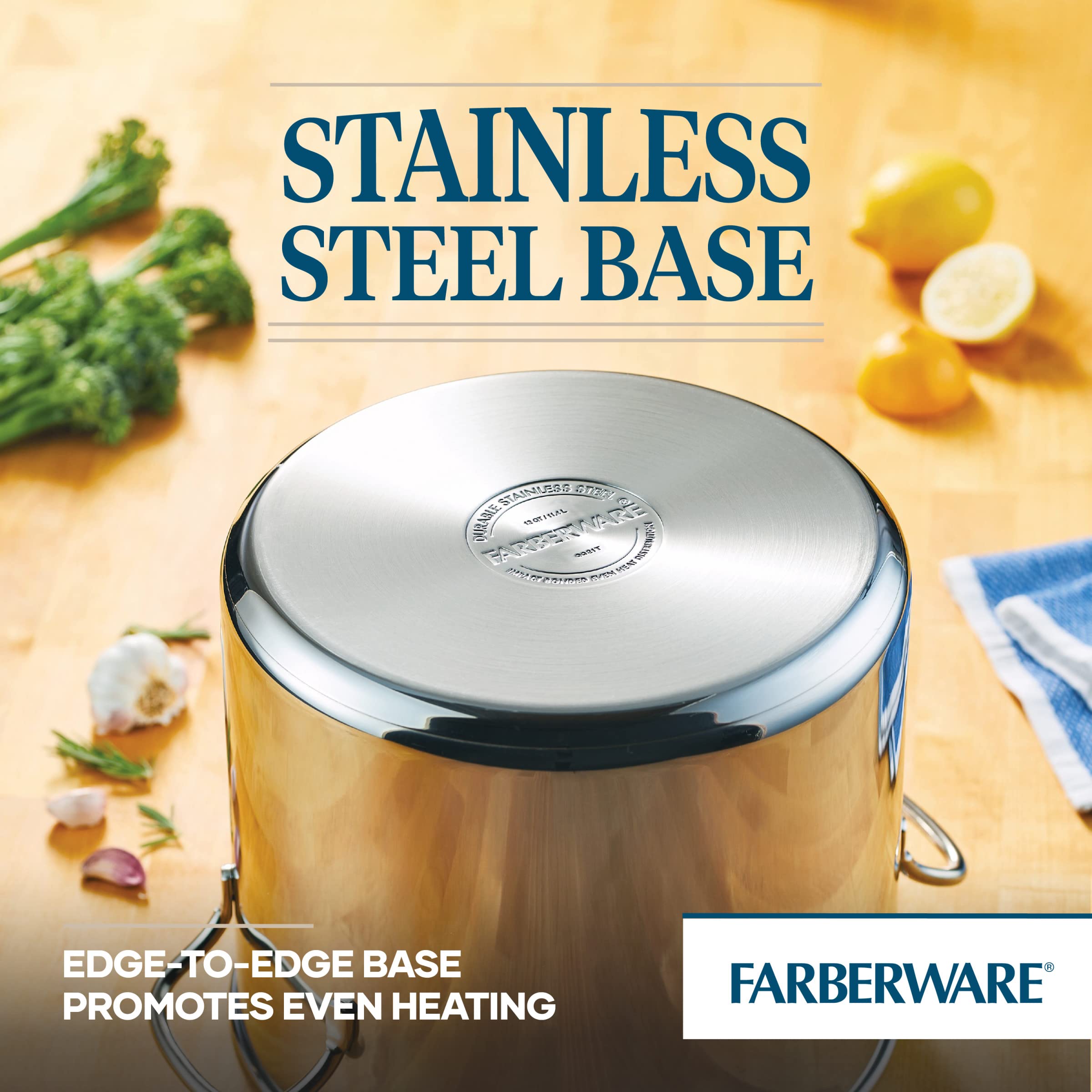 Foto 5 | Olla Farberware Classic De Acero Inoxidable De 12 Litros Con Tapa - Venta Internacional.