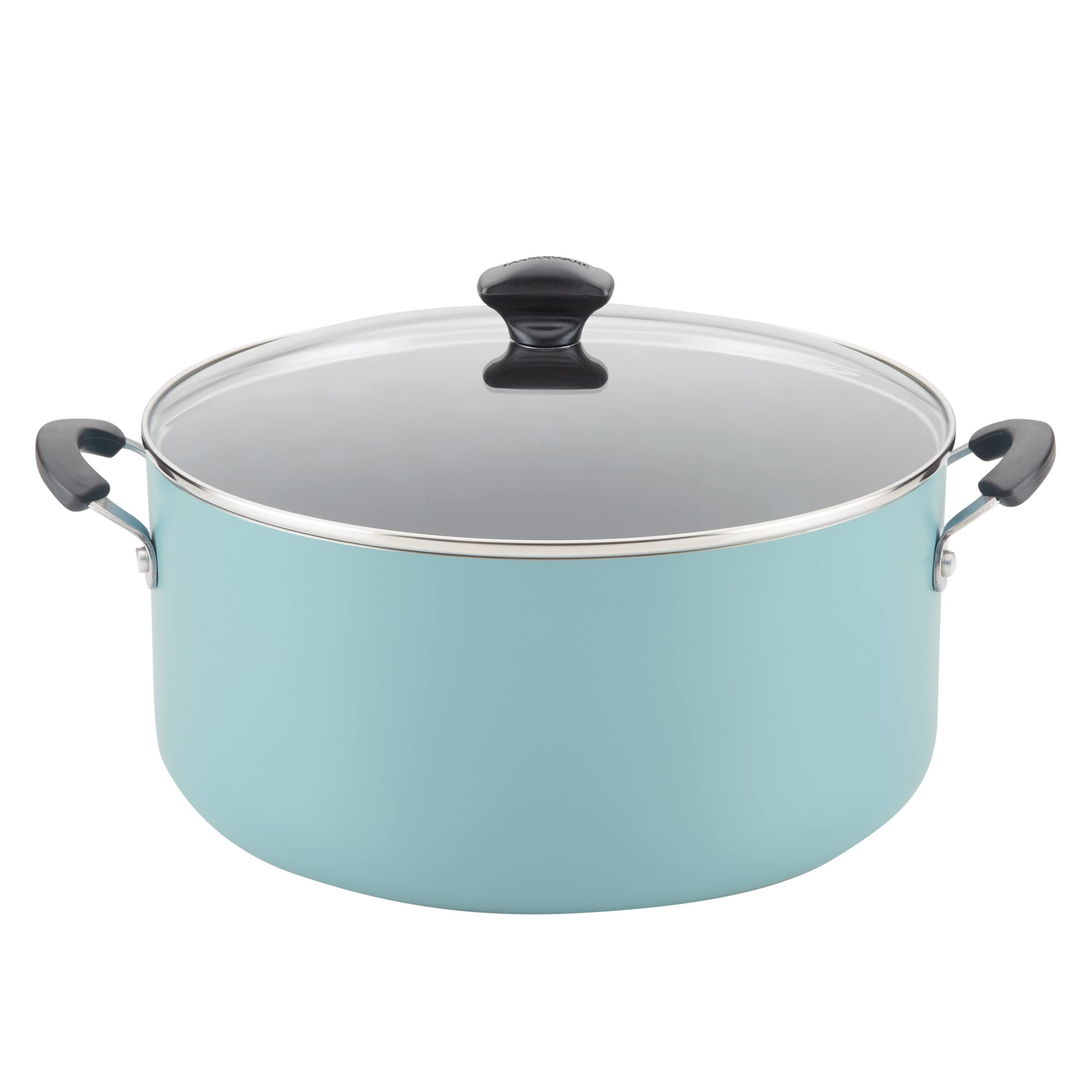 Foto 2 pulgar | Antiadherente Stockpot Farberware Con Tapa, 10.5 Cuartos De Galón, Color Aguamarina - Venta Internacional.