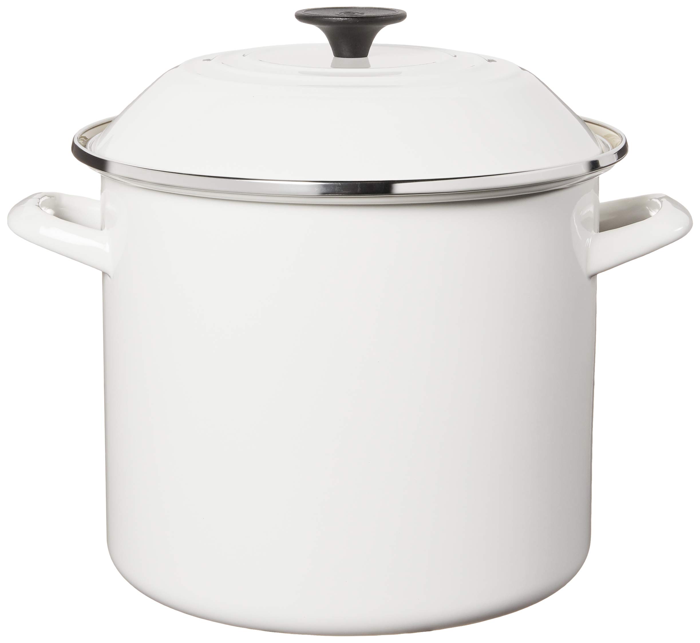 Foto 3 pulgar | Stockpot Le Creuset, Esmalte Sobre Acero, 10 Litros, Color Blanco - Venta Internacional.