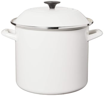 Foto 2 | Stockpot Le Creuset, Esmalte Sobre Acero, 10 Litros, Color Blanco - Venta Internacional.