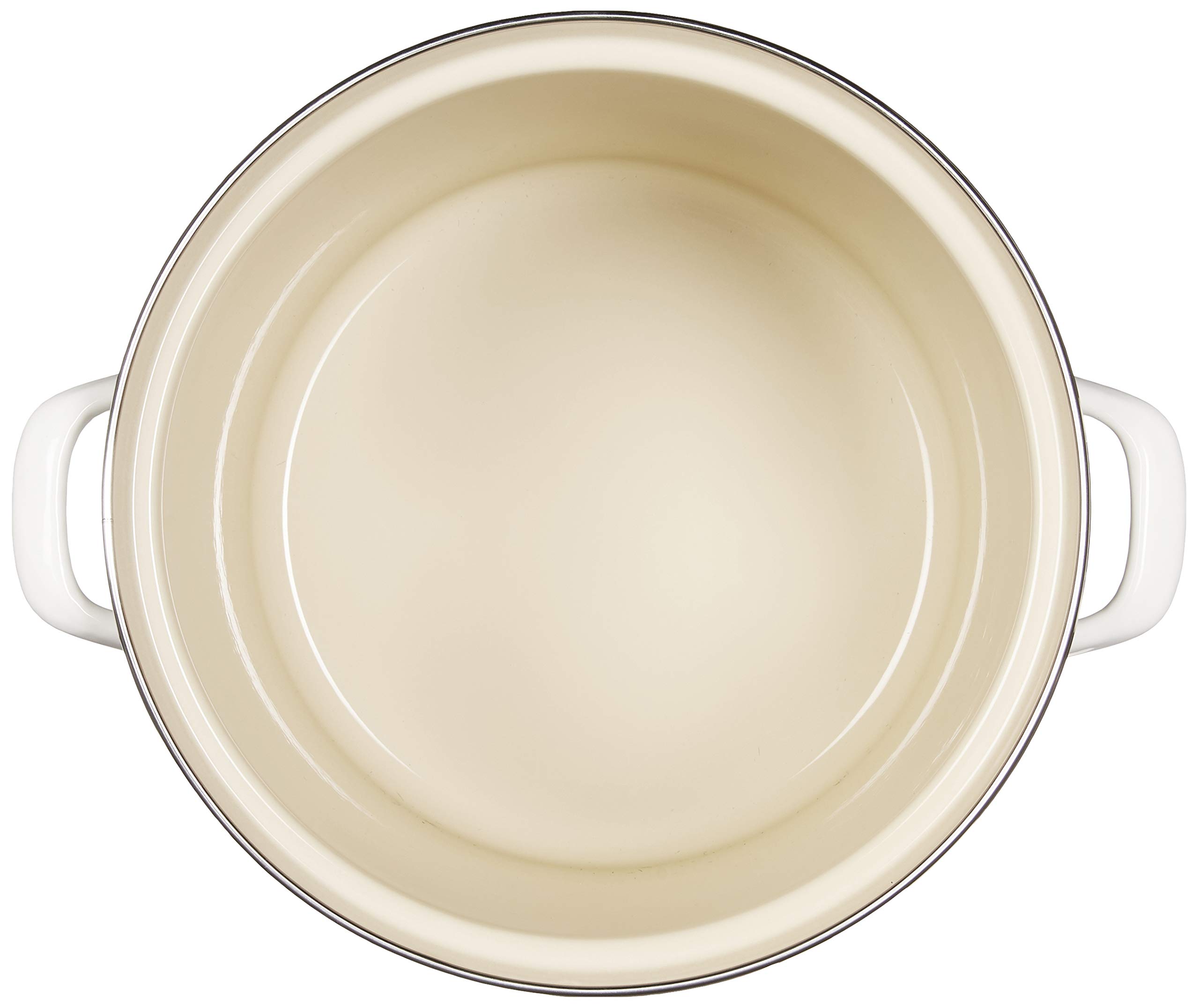 Foto 4 pulgar | Stockpot Le Creuset, Esmalte Sobre Acero, 10 Litros, Color Blanco - Venta Internacional.