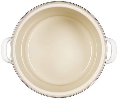 Foto 3 | Stockpot Le Creuset, Esmalte Sobre Acero, 10 Litros, Color Blanco - Venta Internacional.