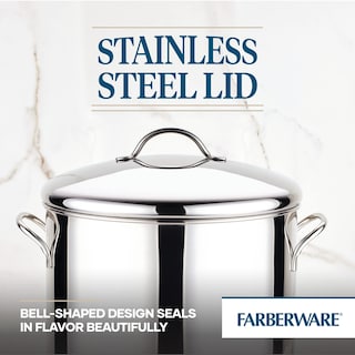 Foto 3 | Olla Clásica Farberware De Acero Inoxidable De 16 Litros Con Tapa - Venta Internacional.