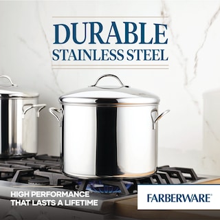 Foto 6 | Olla Clásica Farberware De Acero Inoxidable De 16 Litros Con Tapa - Venta Internacional.