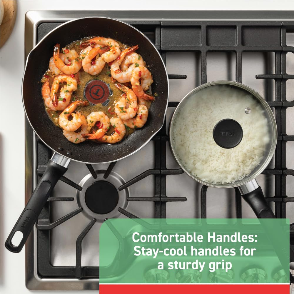 Foto 4 pulgar | Antiadherente Stockpot T-fal Specialty Con Tapa, 12 L, Apto Para Horno, Negro - Venta Internacional.