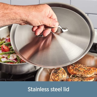 Foto 2 | Stockpot All-clad 4512 De Acero Inoxidable, Triple Capa, 12 L - Venta Internacional.