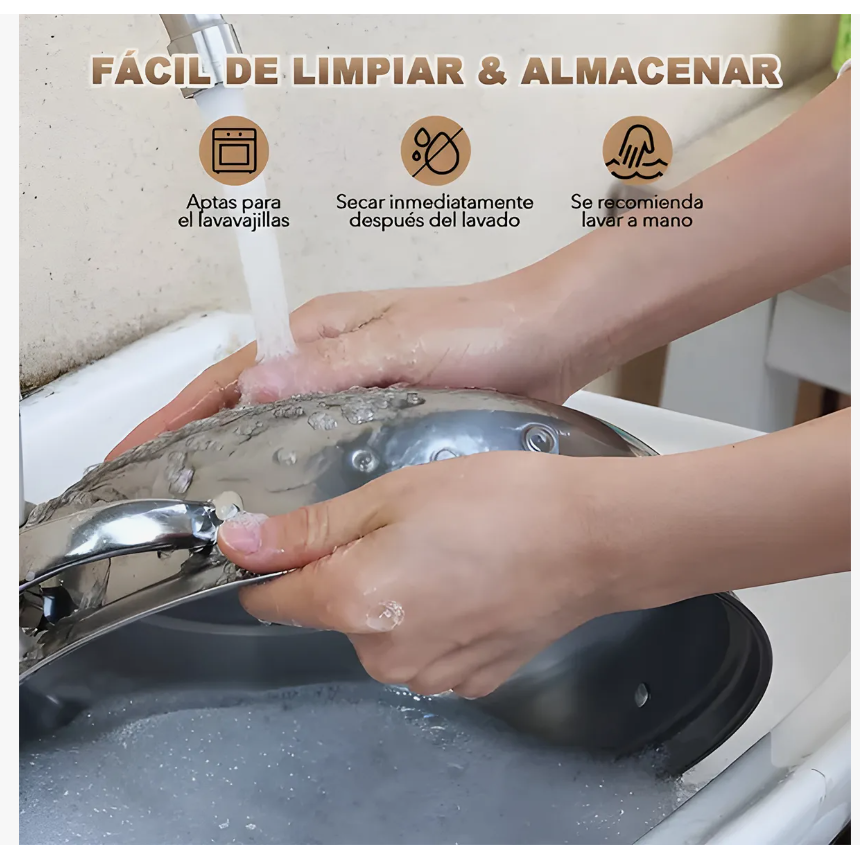 Foto 5 pulgar | Olla Vaporera Cocina De Acero Inoxidable Doble Capa Con Asa