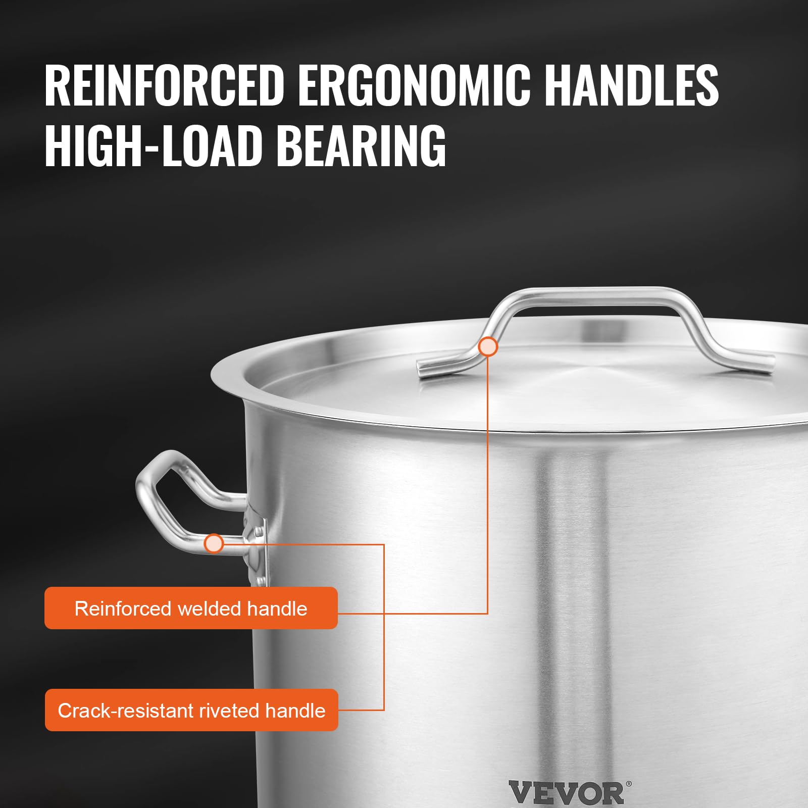 Foto 5 | Olla Stockpot Vevor De Acero Inoxidable De 42 Litros Con Colador, Tapa Y Asa - Venta Internacional.