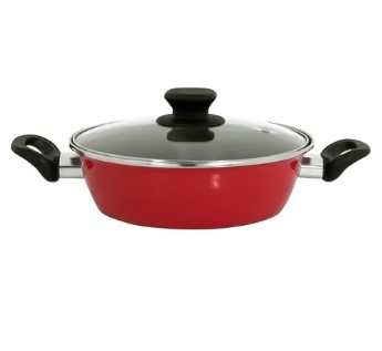 Foto 2 pulgar | Arrocera Magefesa Coral 26 Cm 2.8 L Tapa Vidrio Rojo